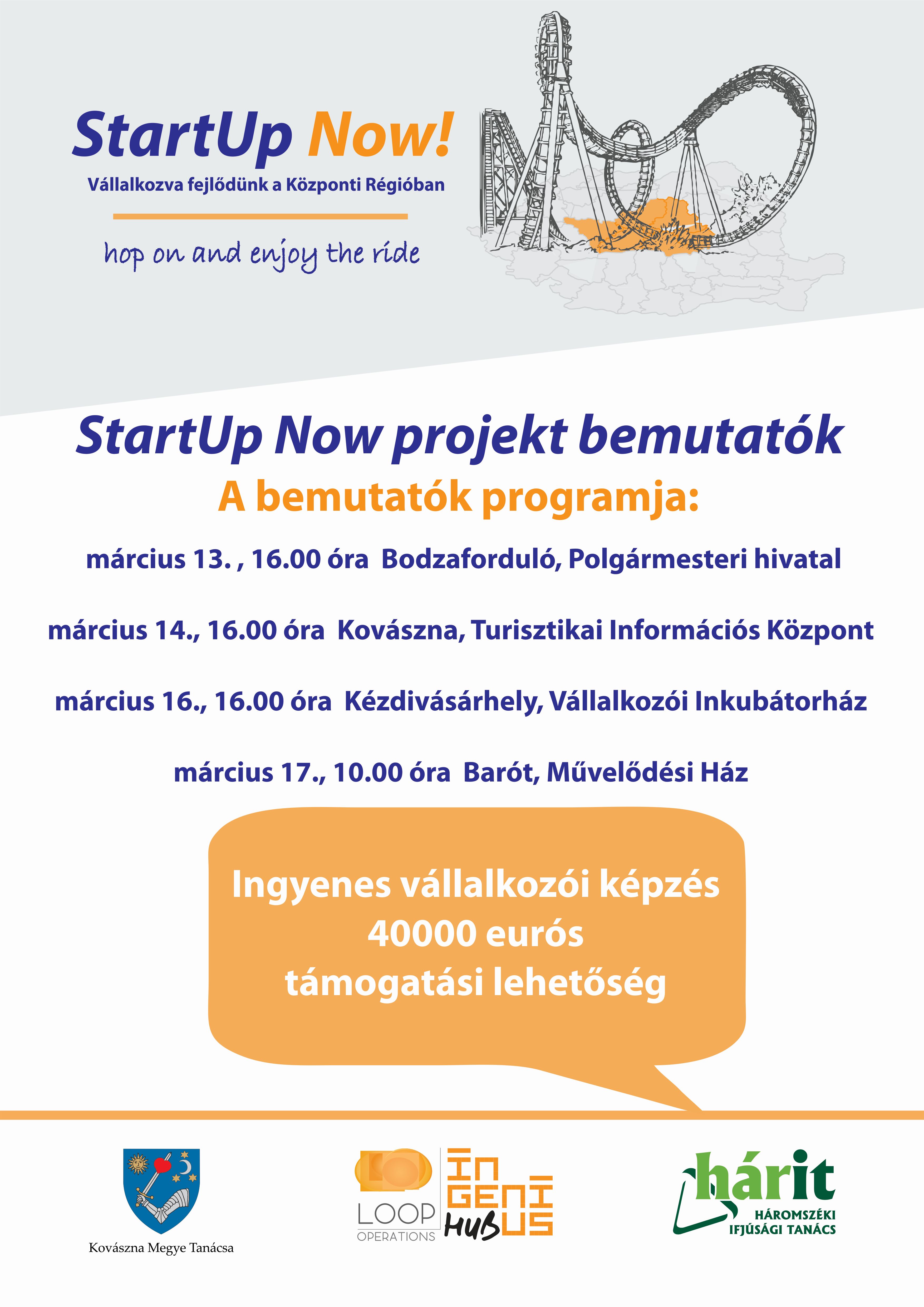 Sesiune de informare privind programul StartUp Now